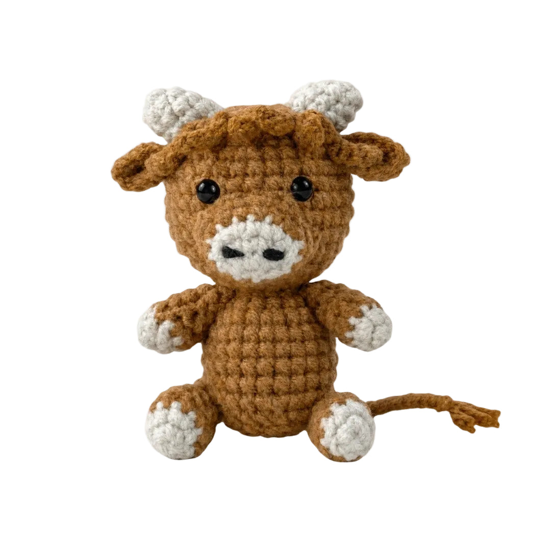 Handmade Crochet Cow Plush