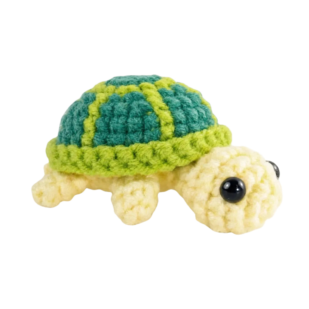 Handmade Crochet Turtle Figurine
