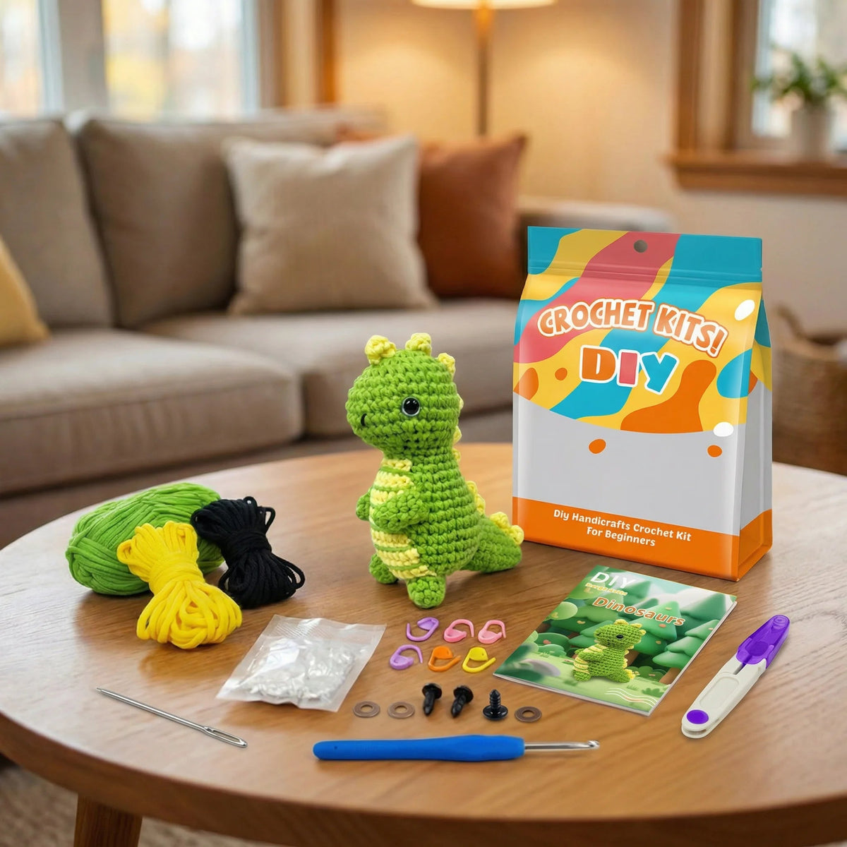 Little Dinosaur DIY Crochet Kit