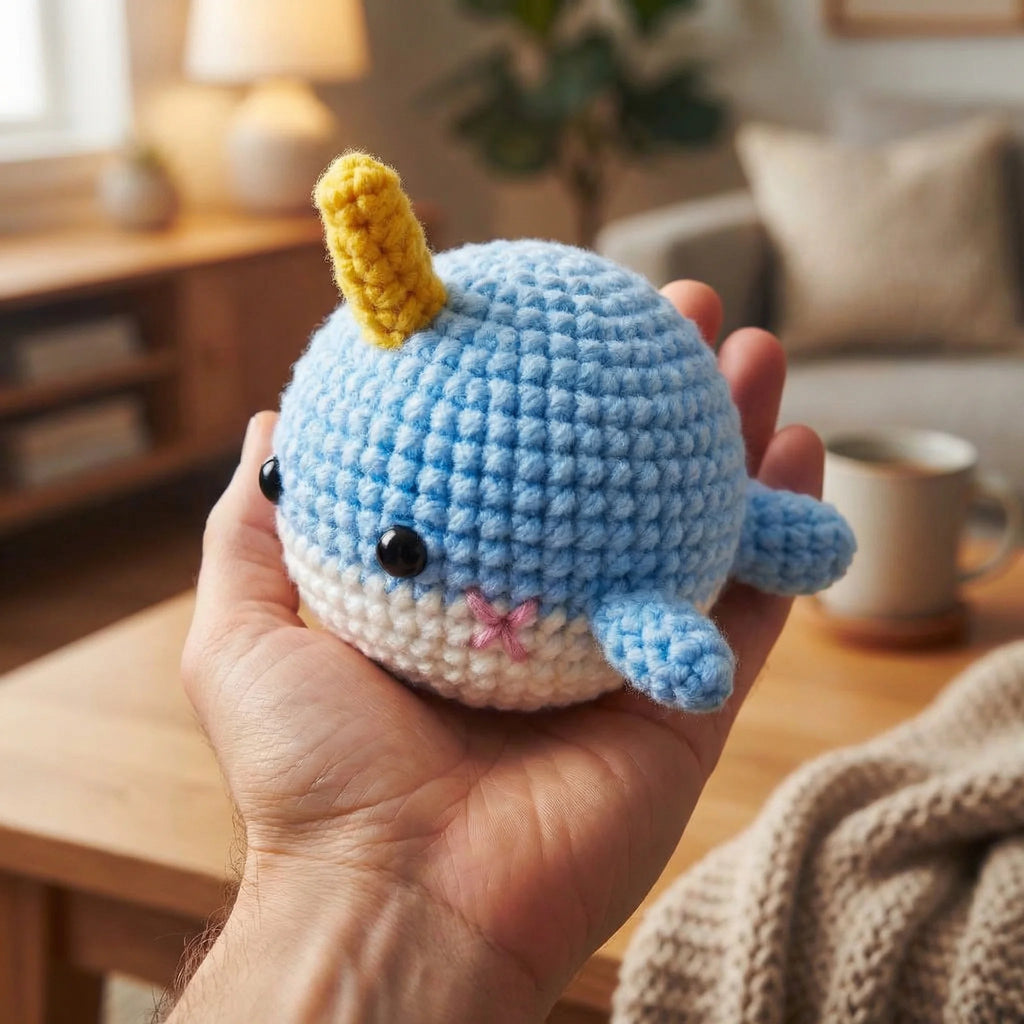 Narwhal Mini Crochet Kit