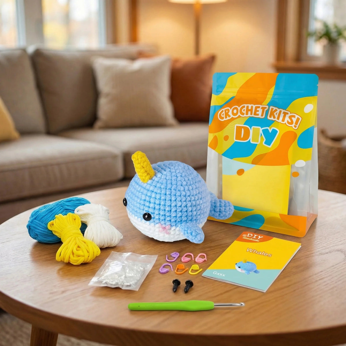 Narwhal Mini Crochet Kit