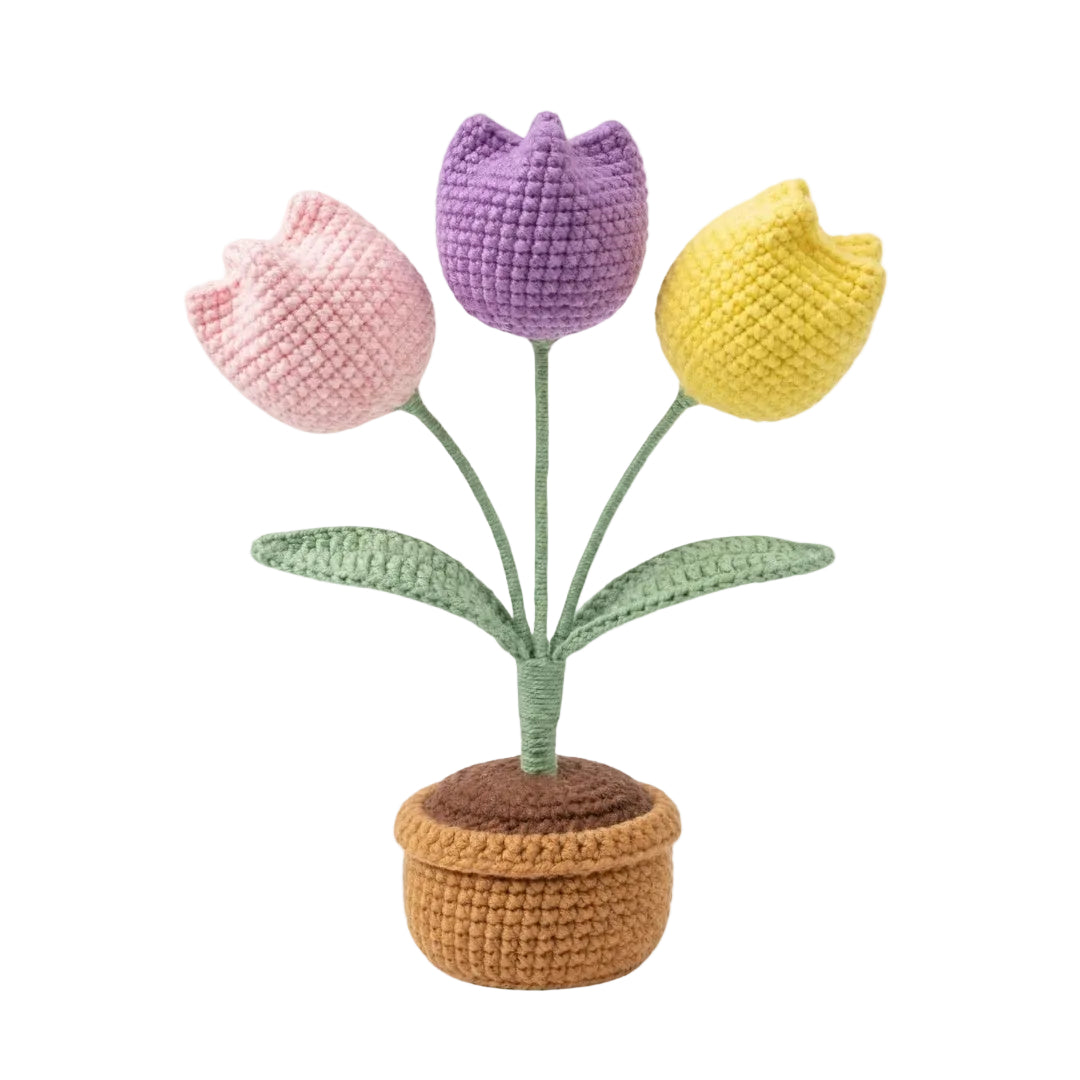 Tulip Garden Mini Crochet Kit