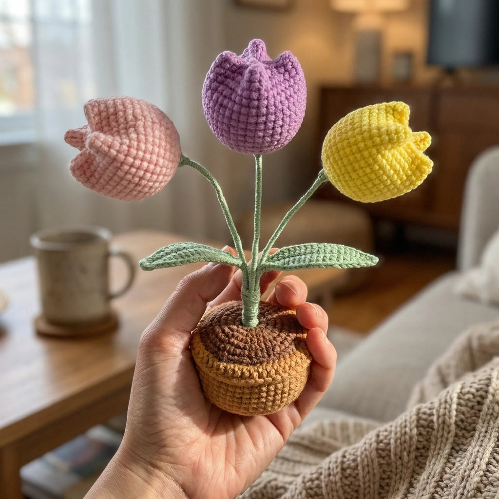 Tulip Garden Mini Crochet Kit