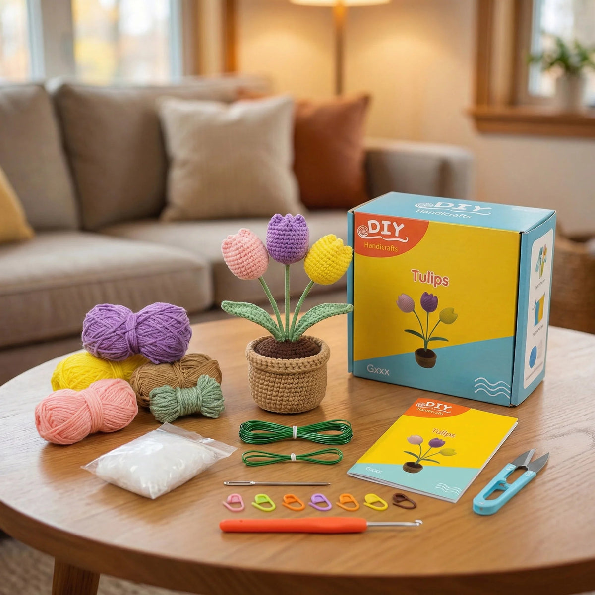 Tulip Garden Mini Crochet Kit